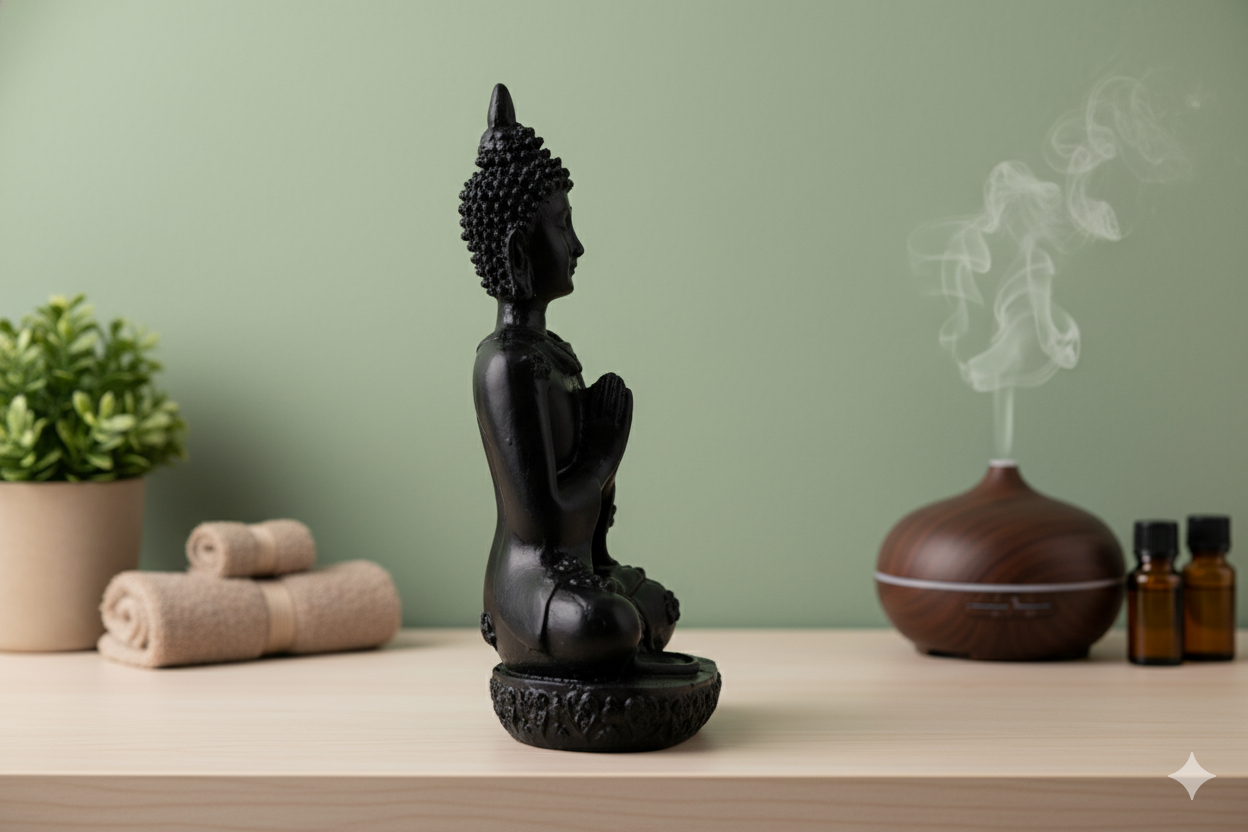 Black Buddha Statue
