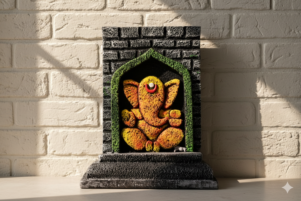 Abstract Temple Ganesha Idol