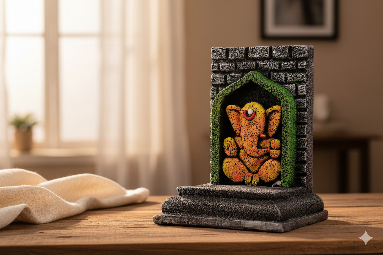 Abstract Temple Ganesha Idol