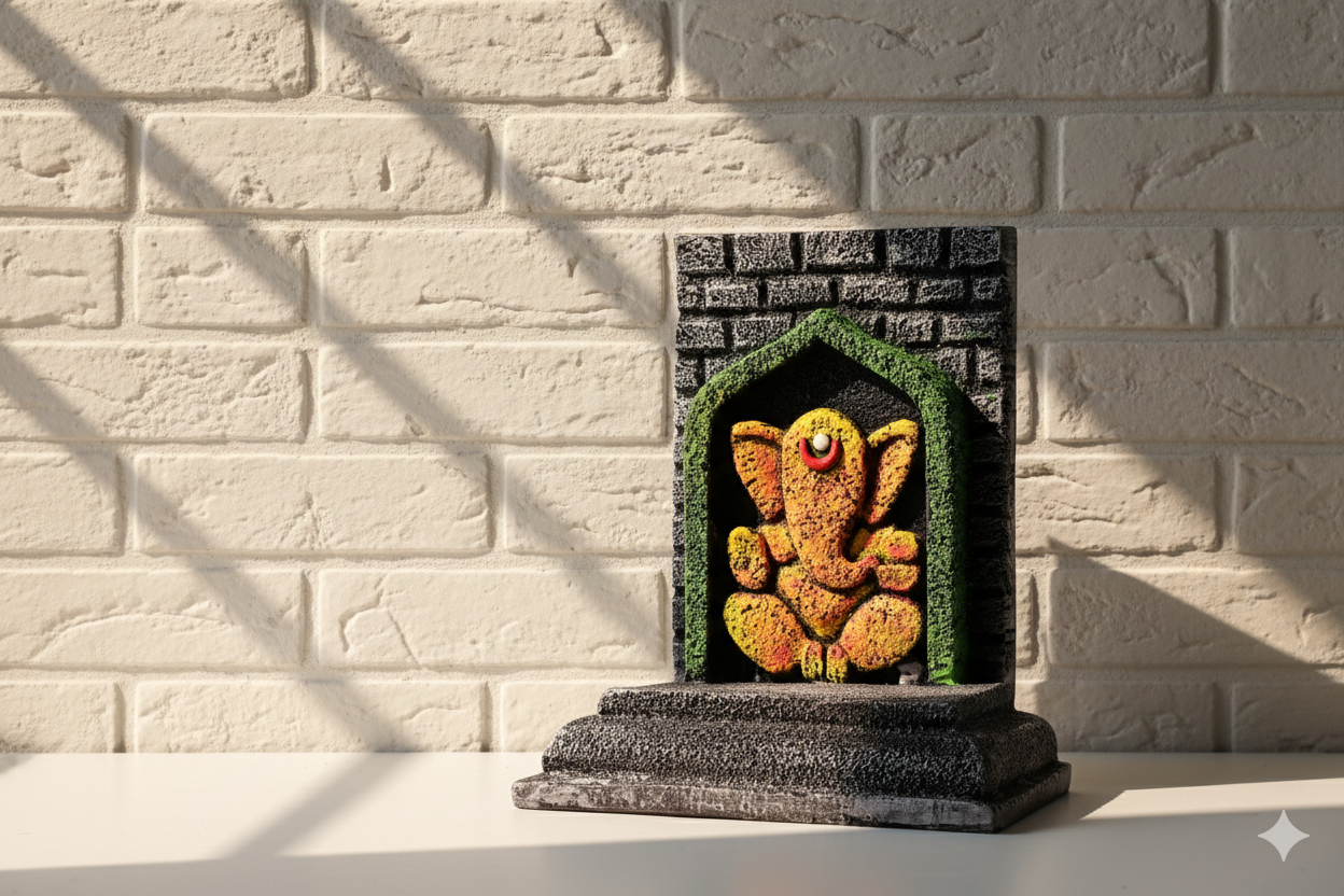 Abstract Temple Ganesha Idol