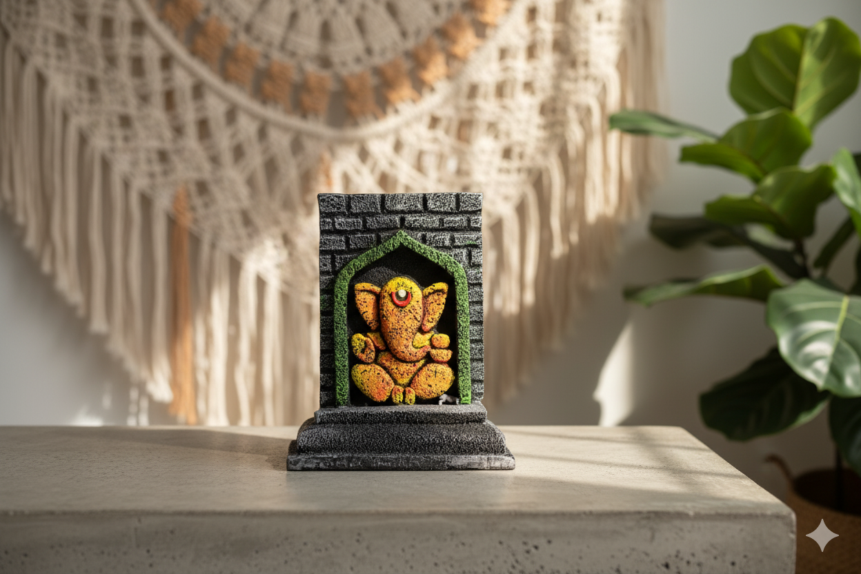 Abstract Temple Ganesha Idol