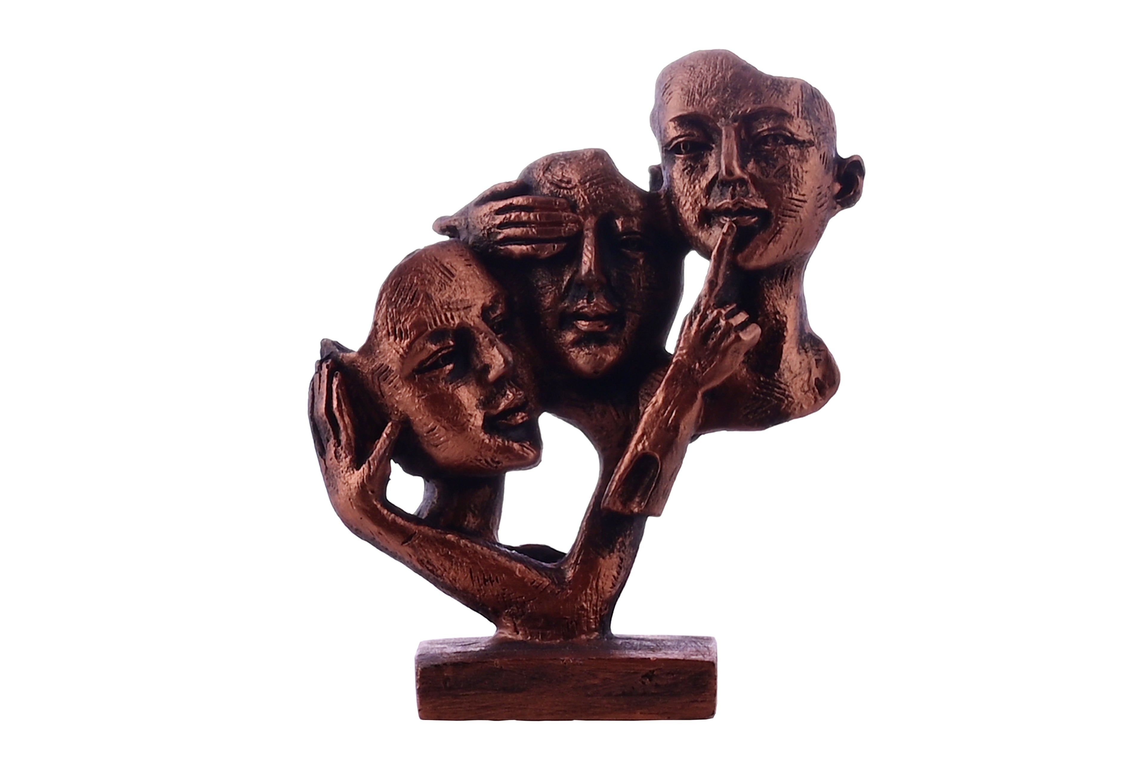 The Three Wise Heads Pen Stand