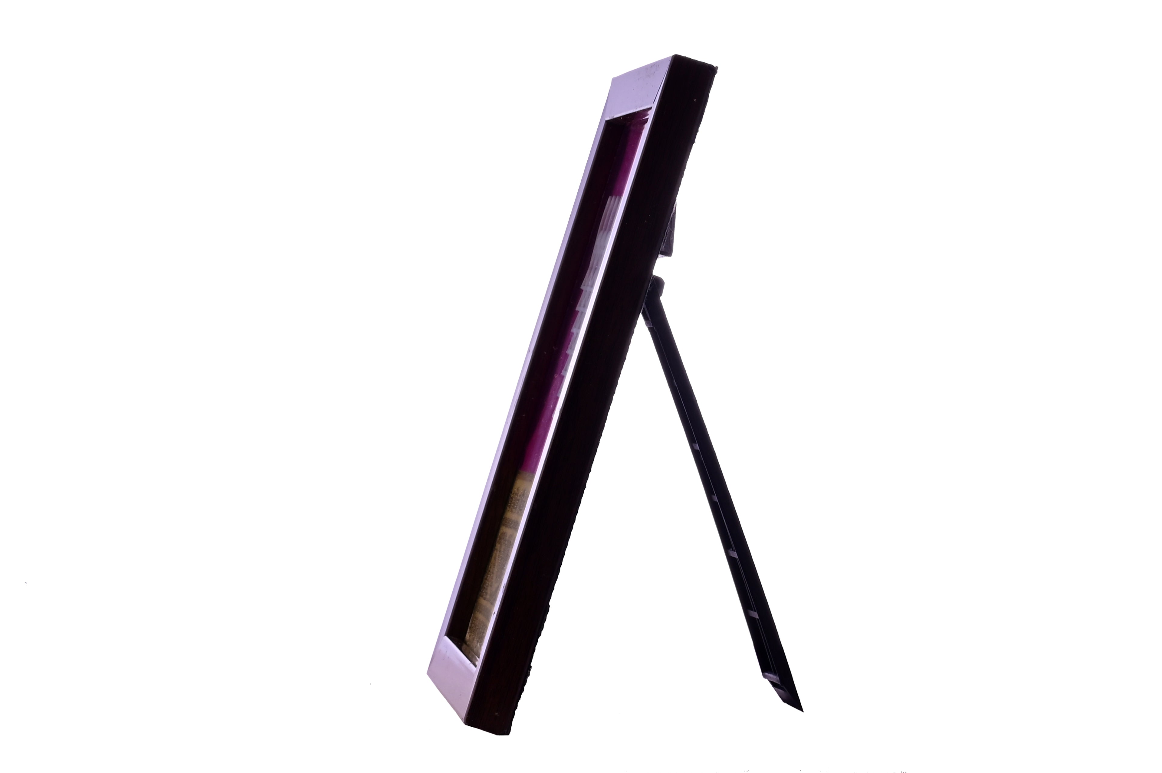 Saraswati Frame with Symbol on Saree Background