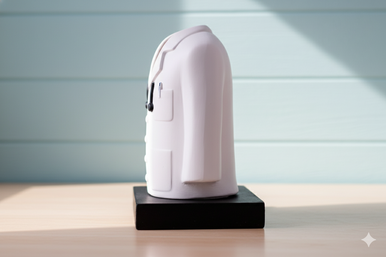 Doctor's Coat Pen Stand