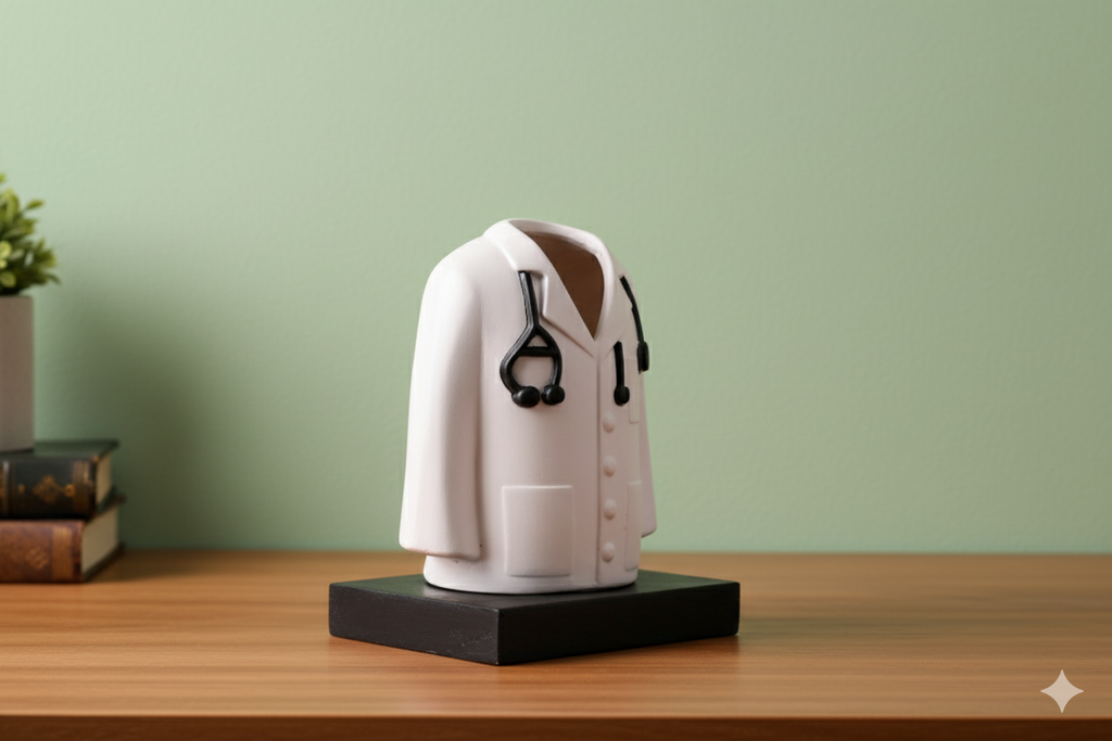 Doctor's Coat Pen Stand