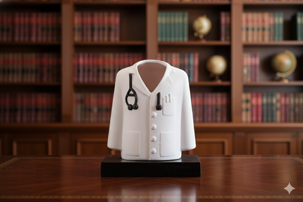 Doctor's Coat Pen Stand