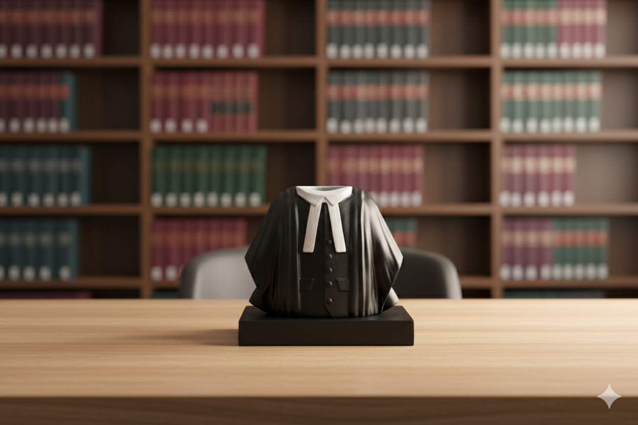 Lawyer's Coat Pen Stand