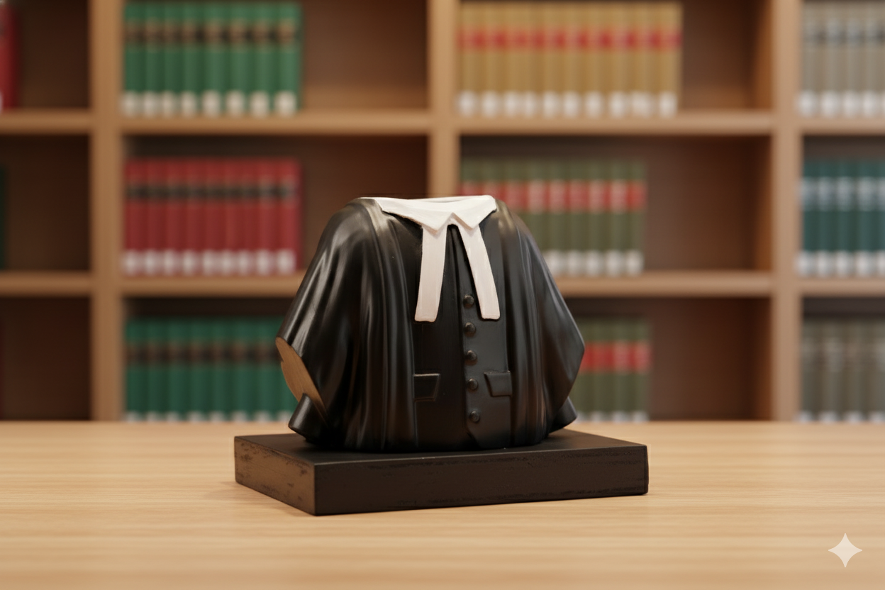 Lawyer's Coat Pen Stand